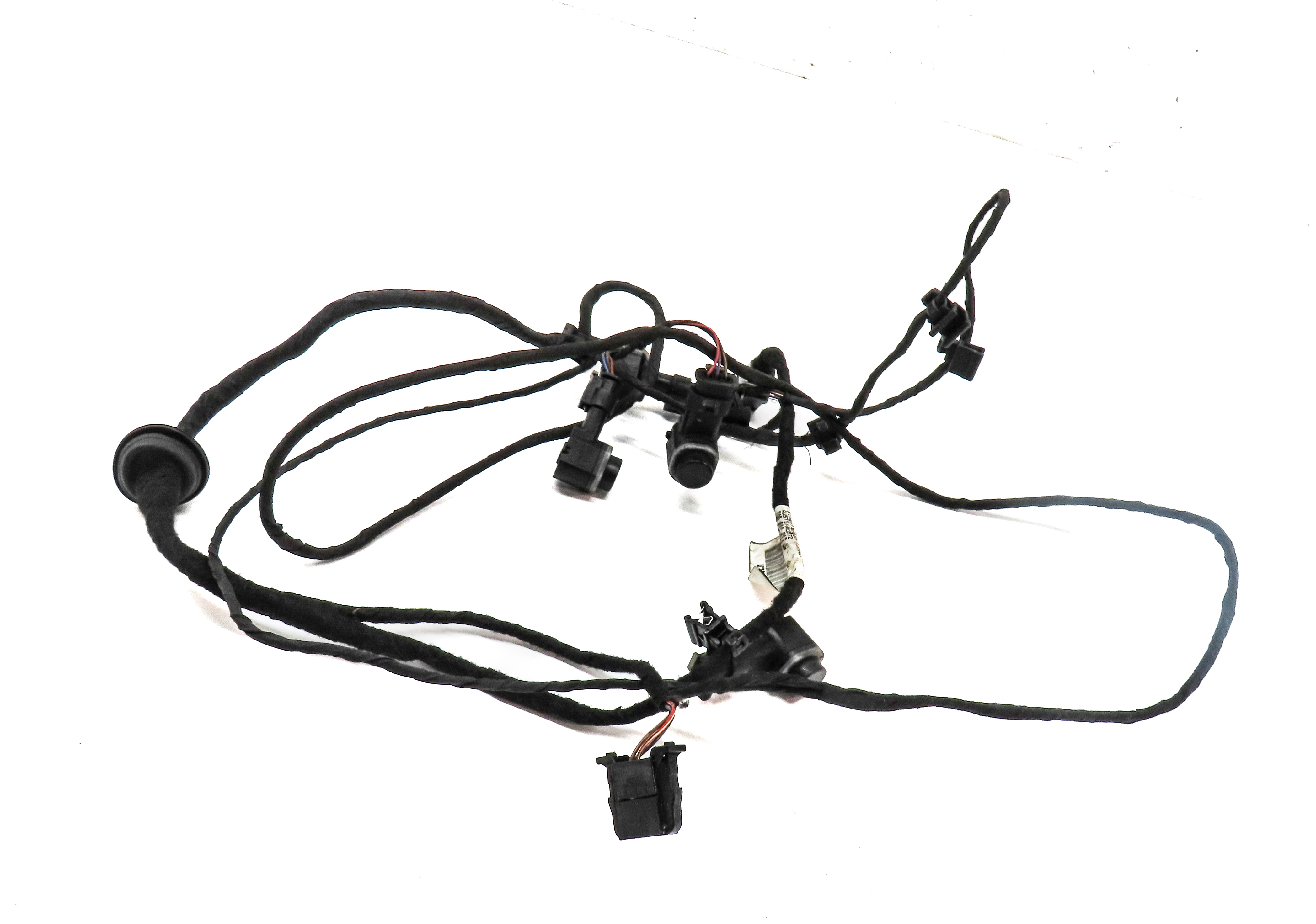 2014 AUDI A6 (C7 4G) REAR PARK ASSIST PDC SENSOR SET4 (Black) w/ WIRE HARNESS — exact item pictured